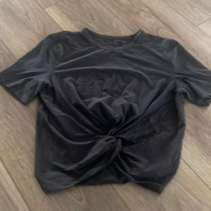 Lululemon crop top with twist knot in front